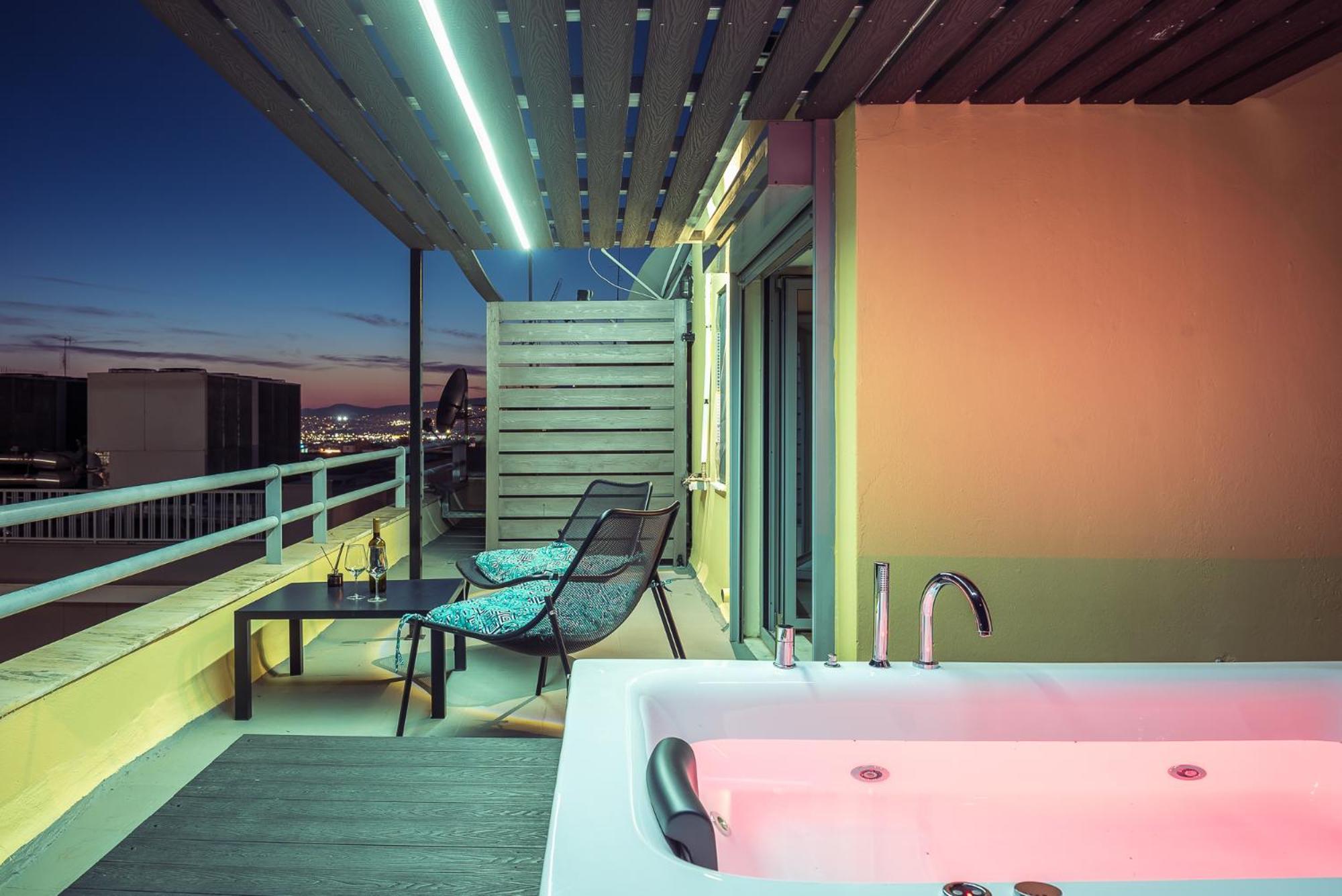 Acropolis View Mini Sky Suite & Hot Tub 雅典 外观 照片