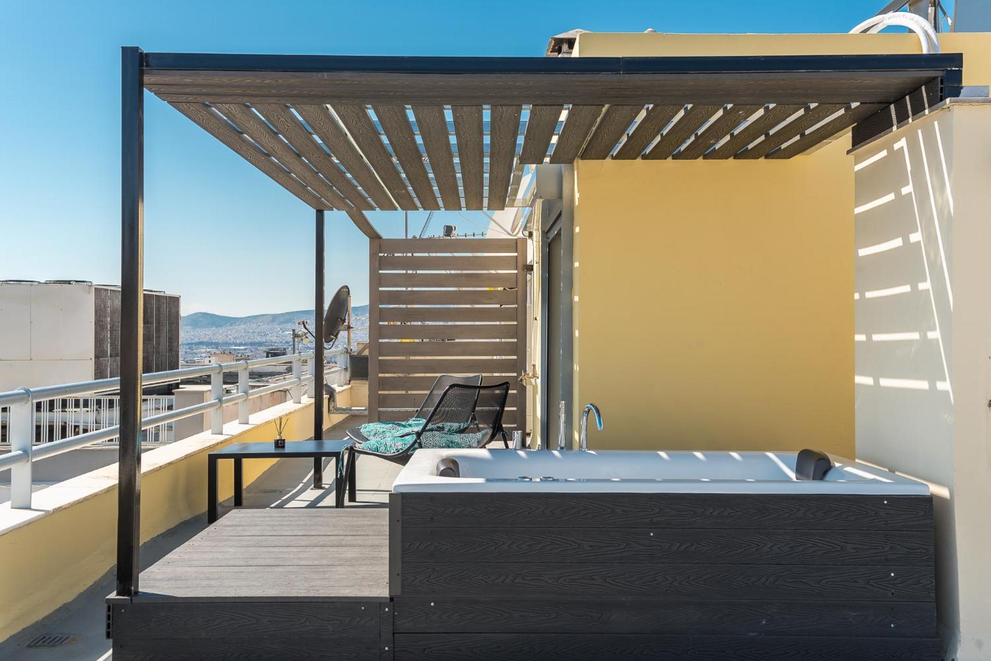 Acropolis View Mini Sky Suite & Hot Tub 雅典 外观 照片
