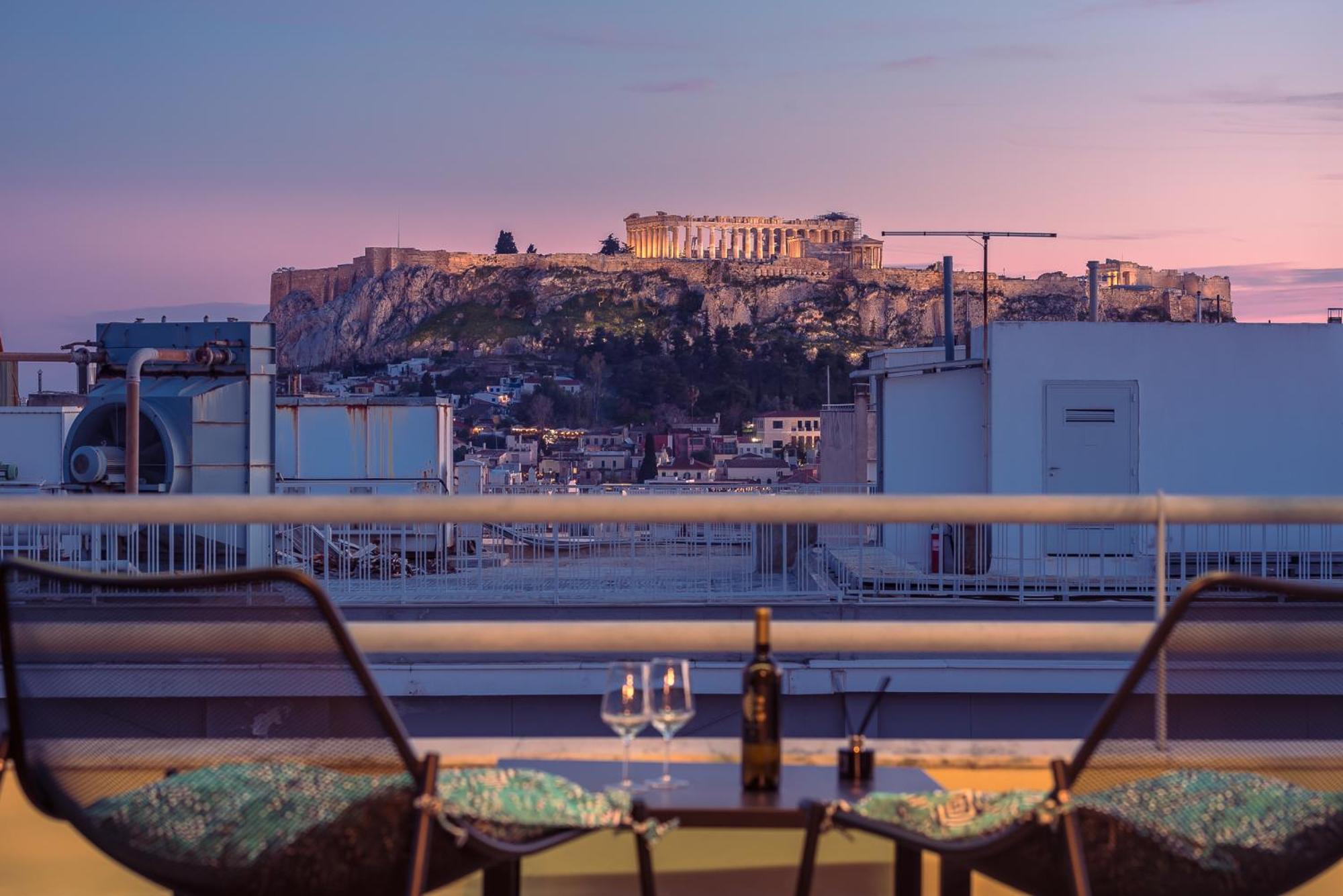 Acropolis View Mini Sky Suite & Hot Tub 雅典 外观 照片